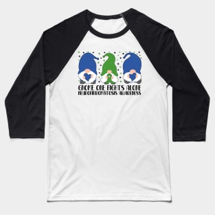 Gnome One Fights Alone Neurofibromatosis Awareness Baseball T-Shirt